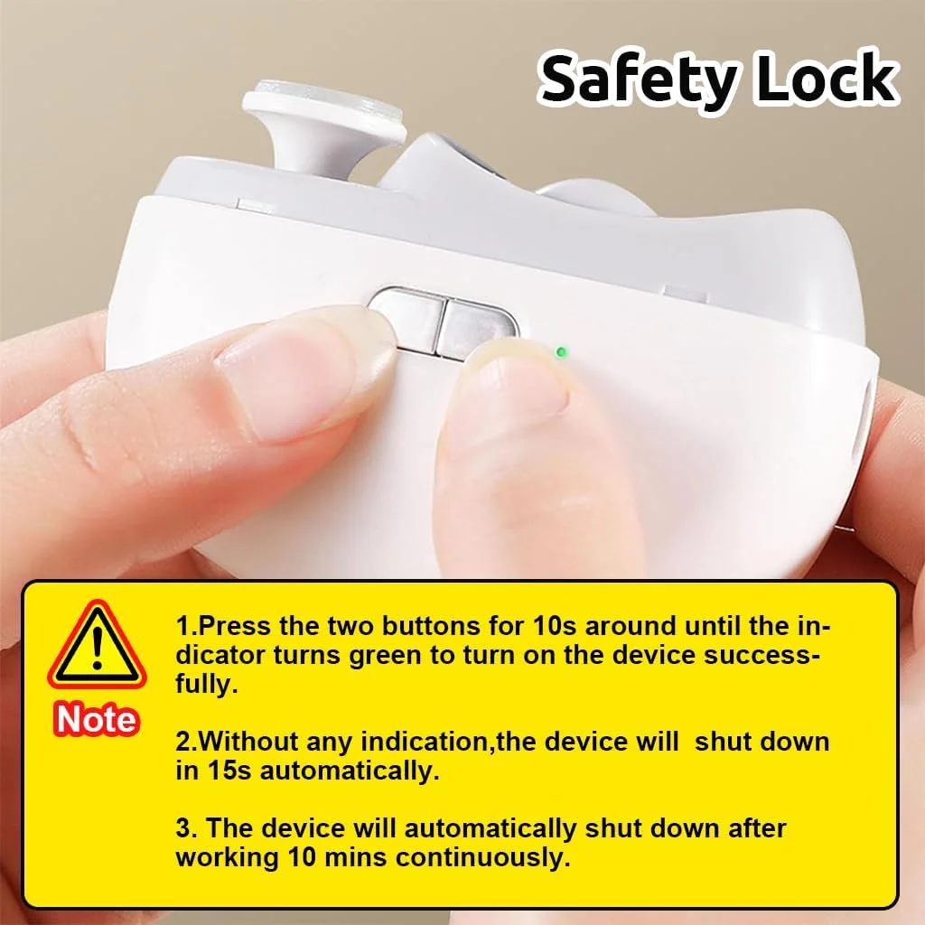 ناخن گیر برقی HANNEA با LED، سوهان ناخن برقی USB 2 در 1 با 2 سرعت، ماشین اصلاح برقی ضد پاشش با سطل گرد و غبار ناخن برای نوزاد و بزرگسال ناخن گیر برقی HANNEA با LED، سوهان ناخن برقی USB 2 در 1 با 2 سرعت، ماشین اصلاح برقی ضد پاشش با سطل گرد و غبار ناخن برای نوزاد و بزرگسال