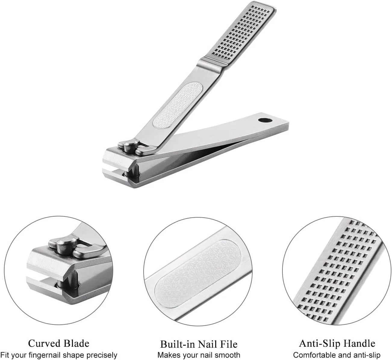 ست ناخن گیر HAWATOUR، ناخن گیر و گیره ناخن پا بسیار تیز و محکم با جعبه قلع قابل مشاهده - فولاد ضد زنگ ست ناخن گیر HAWATOUR، ناخن گیر و گیره ناخن پا بسیار تیز و محکم با جعبه قلع قابل مشاهده - فولاد ضد زنگ
