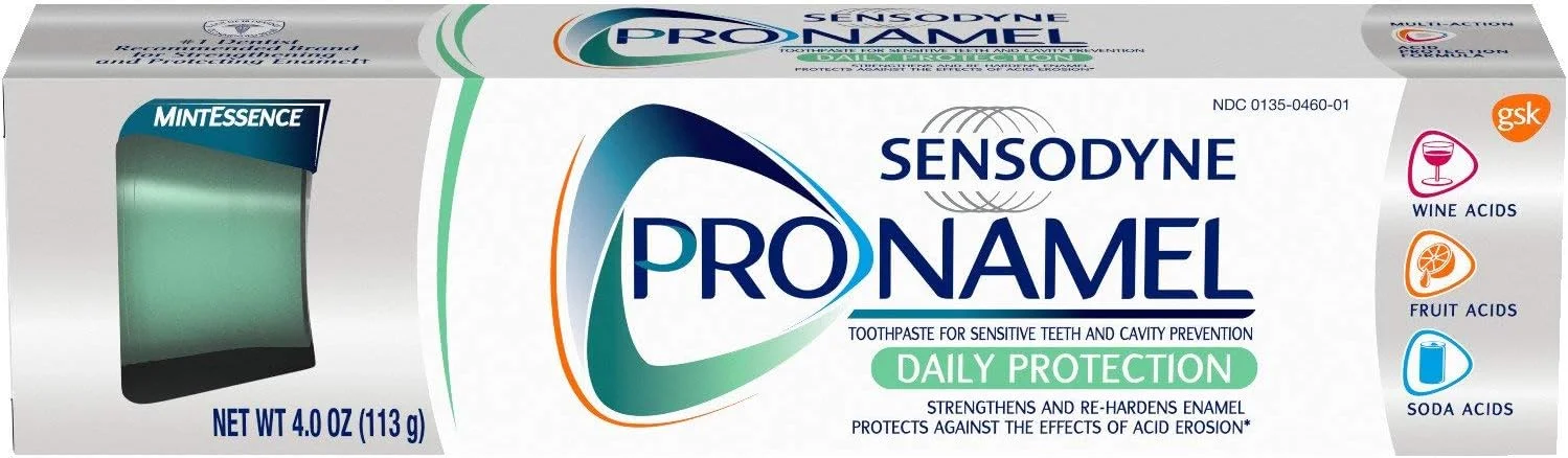 خمیر دندان سنسوداین پرونامل برای تقویت مینای دندان، محافظت روزانه، طعم نعناع، ۱۱۳ گرم (بسته ۴ عددی) خمیر دندان سنسوداین پرونامل برای تقویت مینای دندان، محافظت روزانه، طعم نعناع، ۱۱۳ گرم (بسته ۴ عددی)