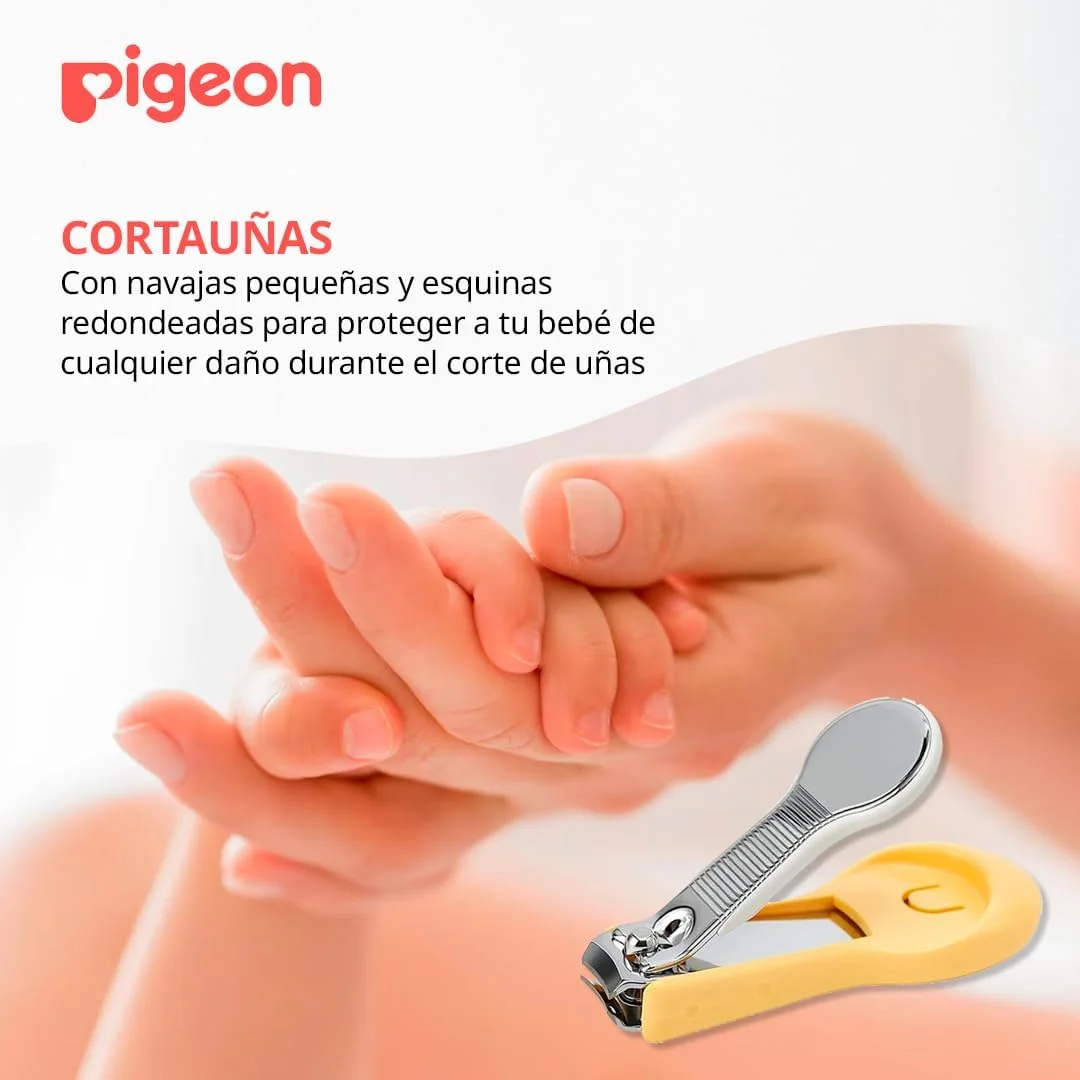 ناخن گیر ایمنی کودک Pigeon با درپوش، شکل ایده آل برای کوتاه کردن ایمن، تیغه های تیز، مناسب ناخن های نرم و ظریف، گوشه های گرد، فاقد BPA، 9+ ماه، سفید/زرد ناخن گیر ایمنی کودک Pigeon با درپوش، شکل ایده آل برای کوتاه کردن ایمن، تیغه های تیز، مناسب ناخن های نرم و ظریف، گوشه های گرد، فاقد BPA، 9+ ماه، سفید/زرد