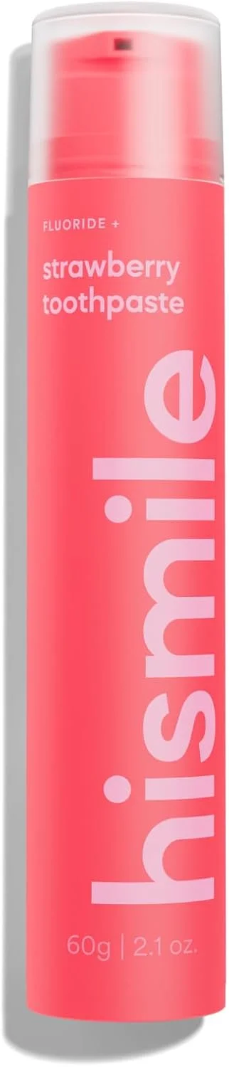 خمیر دندان با طعم توت فرنگی Hismile - خمیر دندان حاوی فلوراید