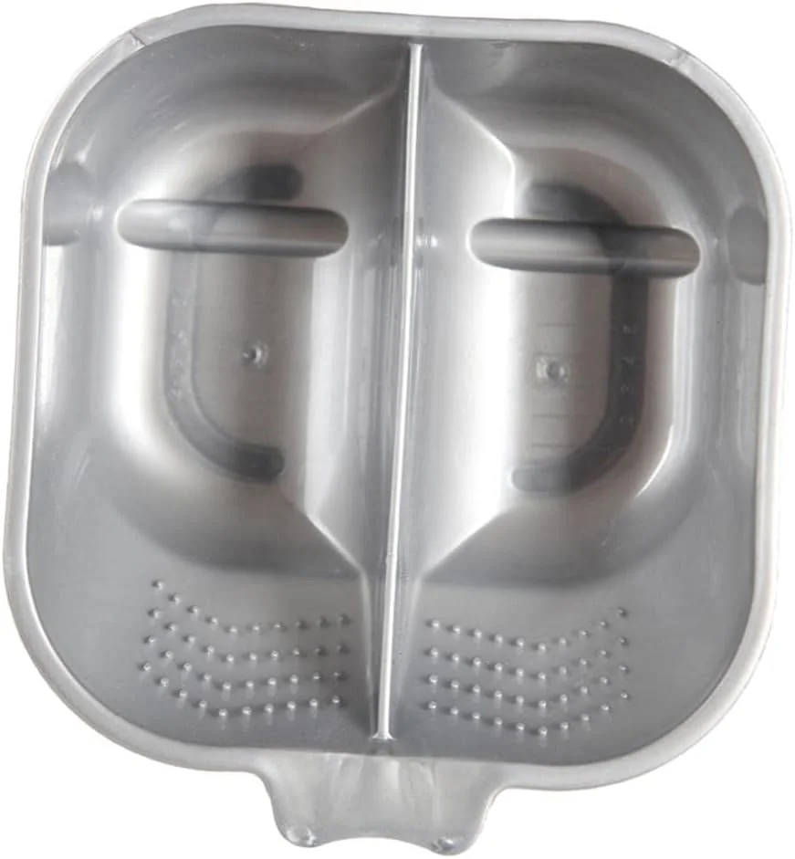 کاسه رنگ مو دو قسمتی ضد لغزش T.O.G، مناسب برای مخلوط کردن رنگ مو، کرم رنگ و مواد اکسیدان