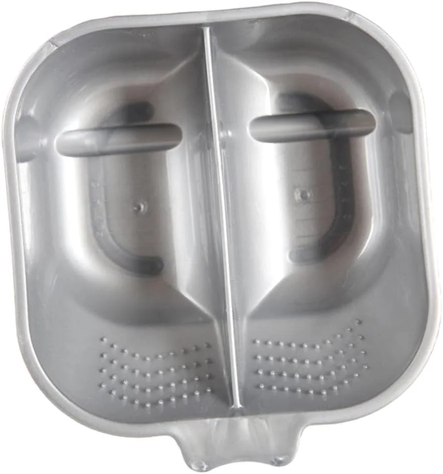 کاسه رنگ مو دو قسمتی ضد لغزش T.O.G، مناسب برای مخلوط کردن رنگ مو، کرم رنگ و مواد اکسیدان