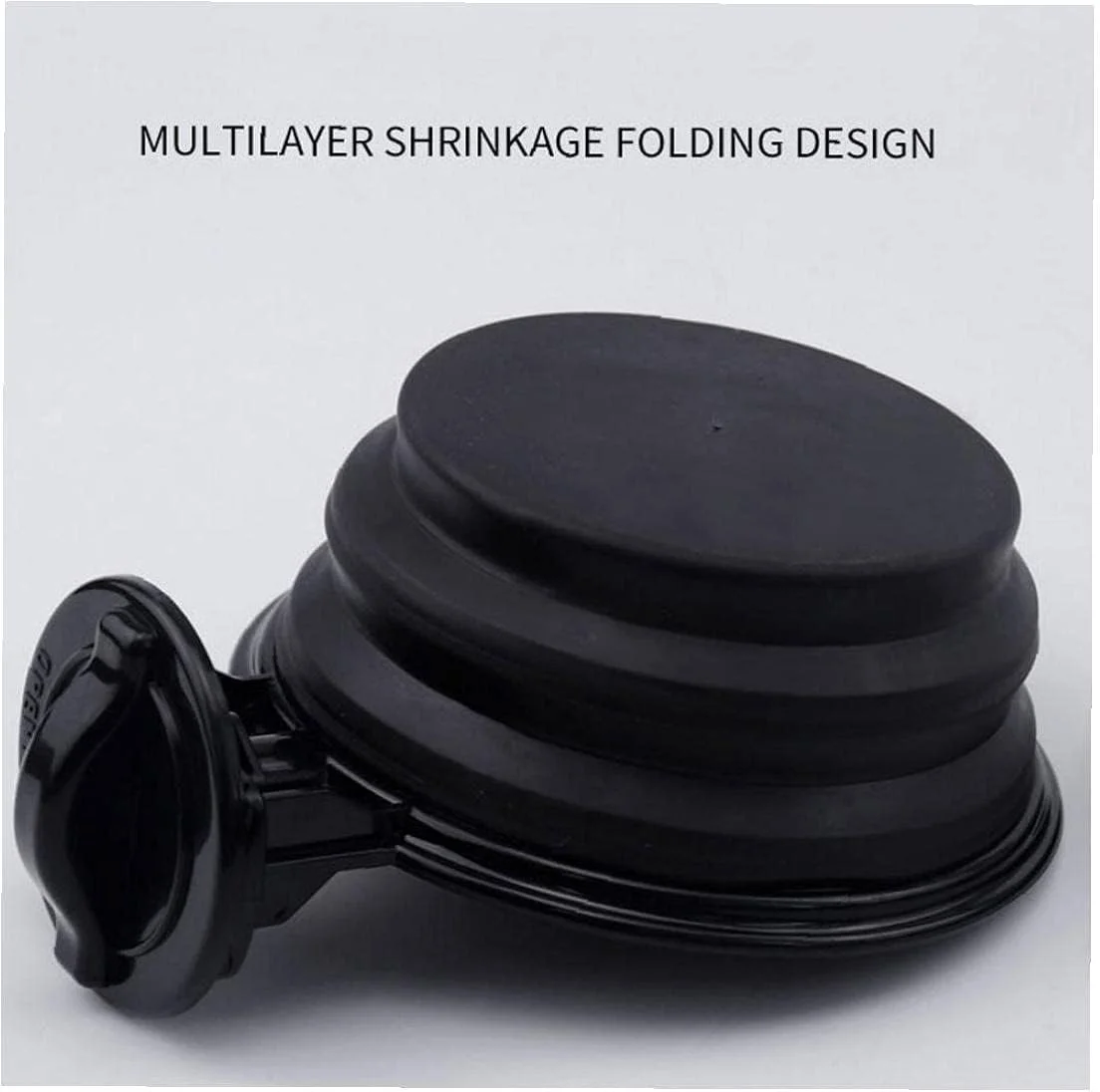 کاسه رنگ مو تاشو، ظرف مخلوط کردن رنگ مو برای استفاده در سالن و مصارف خانگی، مشکی، مناسب برای رنگ کردن، قرار دادن وسایل و طراحی ناخن