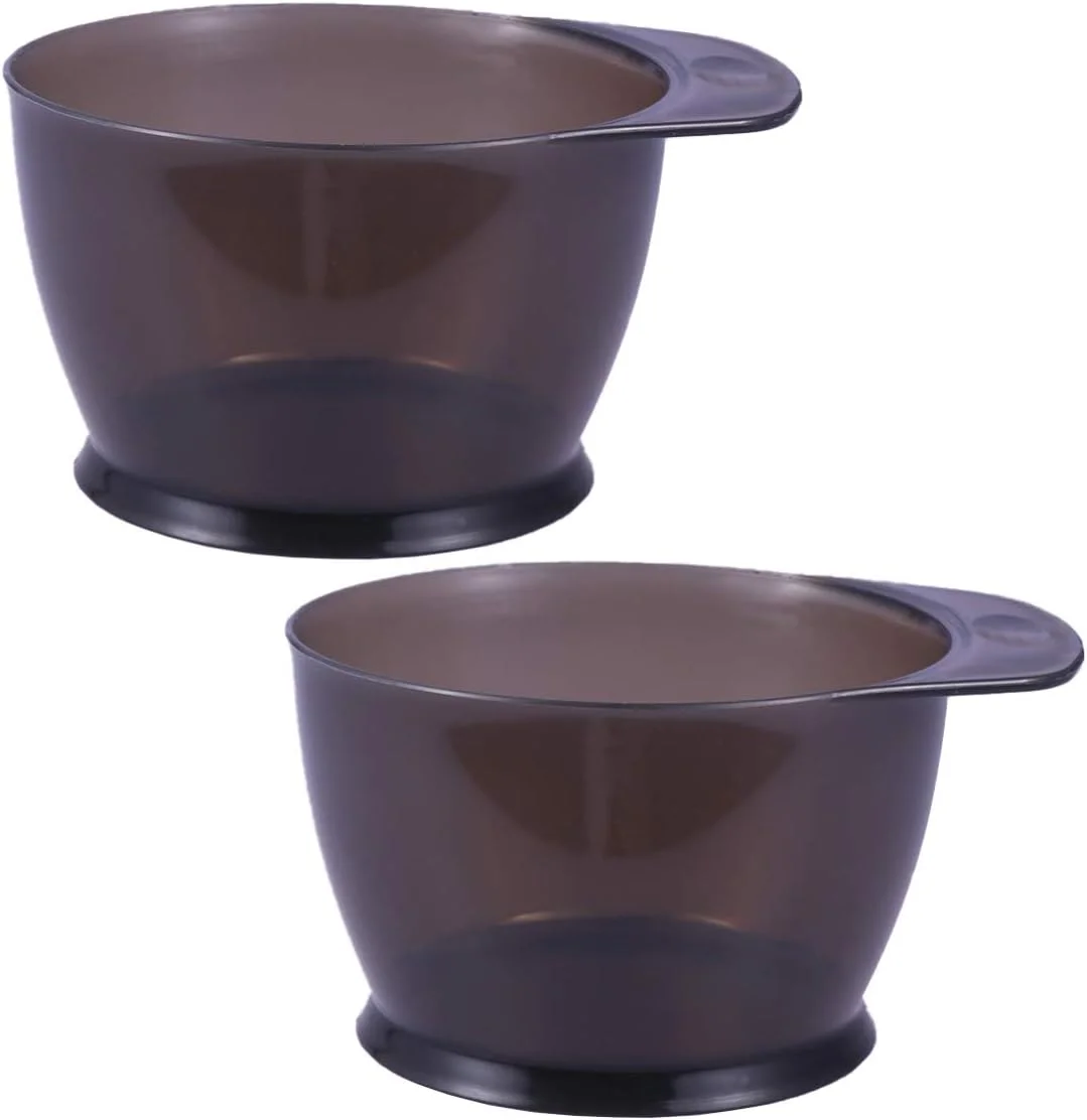 2 عدد کاسه رنگ مو پلاستیکی، کاسه های مخلوط رنگ، ابزار رنگ آمیزی و رنگ کردن مو برای آرایشگاه