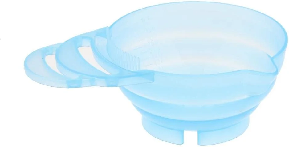 کاسه رنگ موی رنگی تصادفی قابل استفاده مجدد T.O.G، ابزار رنگ کردن، دکلره و ترکیب رنگ مو با دسته، مناسب برای آرایشگاه