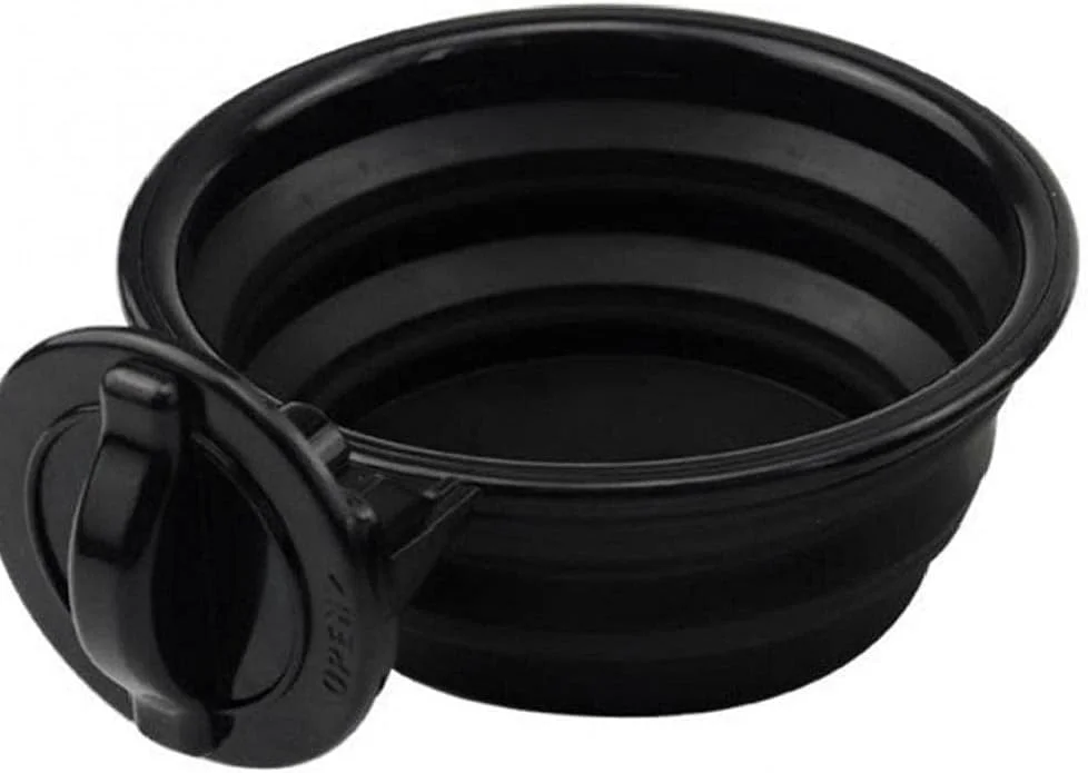 کاسه رنگ مو تاشو، ظرف مخلوط کردن رنگ مو برای رنگ آمیزی و هایلایت مو، مناسب استفاده شخصی، مشکی