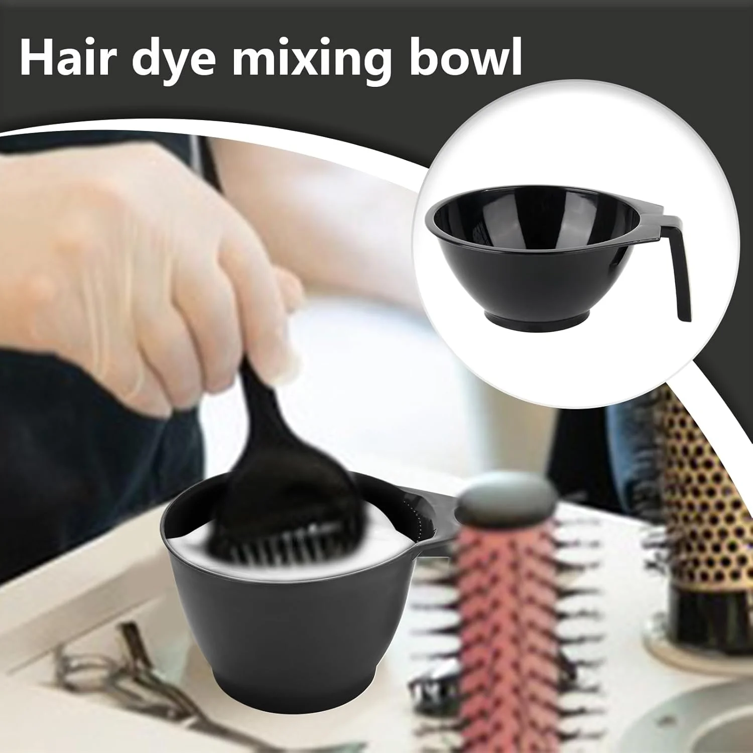 کاسه رنگ مو، لوازم جانبی کاسه رنگ مو - لوازم جانبی رنگ مو قابل انباشته ابزار رنگ مو برای علاقه مندان، مبتدیان و متخصصان