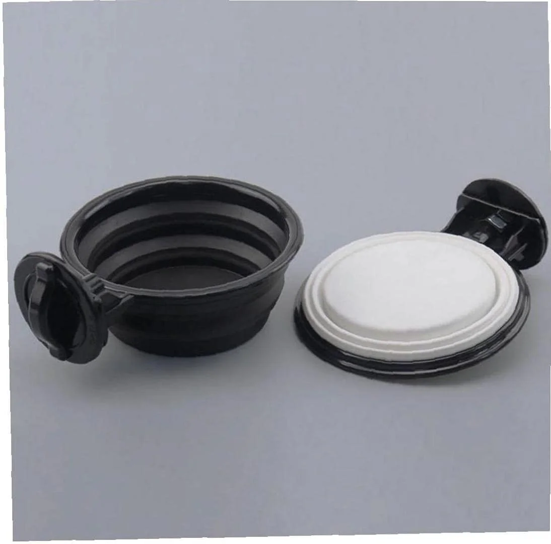 کاسه رنگ مو تاشو، ظرف مخلوط کردن رنگ مو برای رنگ آمیزی و هایلایت مو، مناسب استفاده شخصی، مشکی