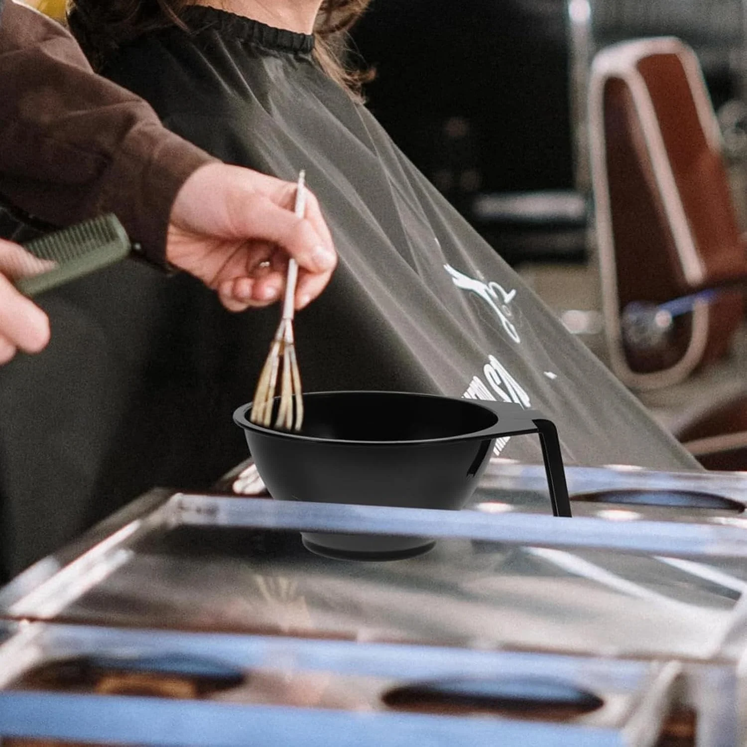 کاسه رنگ مو - کاسه رنگ موی سالنی | لوازم جانبی رنگرزی مو با ظرفیت بزرگ و قابل انباشت برای متخصصان، علاقه مندان و بزرگسالان