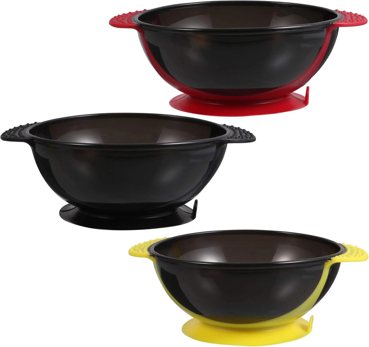 بابائو، ست کاسه رنگ مو، 3 تکه، کاسه های پلاستیکی حرفه ای برای ترکیب رنگ مو، کاسه سیلیکونی رنگ مو مناسب رنگ کردن مو به همراه فنجان های مکنده بابائو، ست کاسه رنگ مو، 3 تکه، کاسه های پلاستیکی حرفه ای برای ترکیب رنگ مو، کاسه سیلیکونی رنگ مو مناسب رنگ کردن مو به همراه فنجان های مکنده