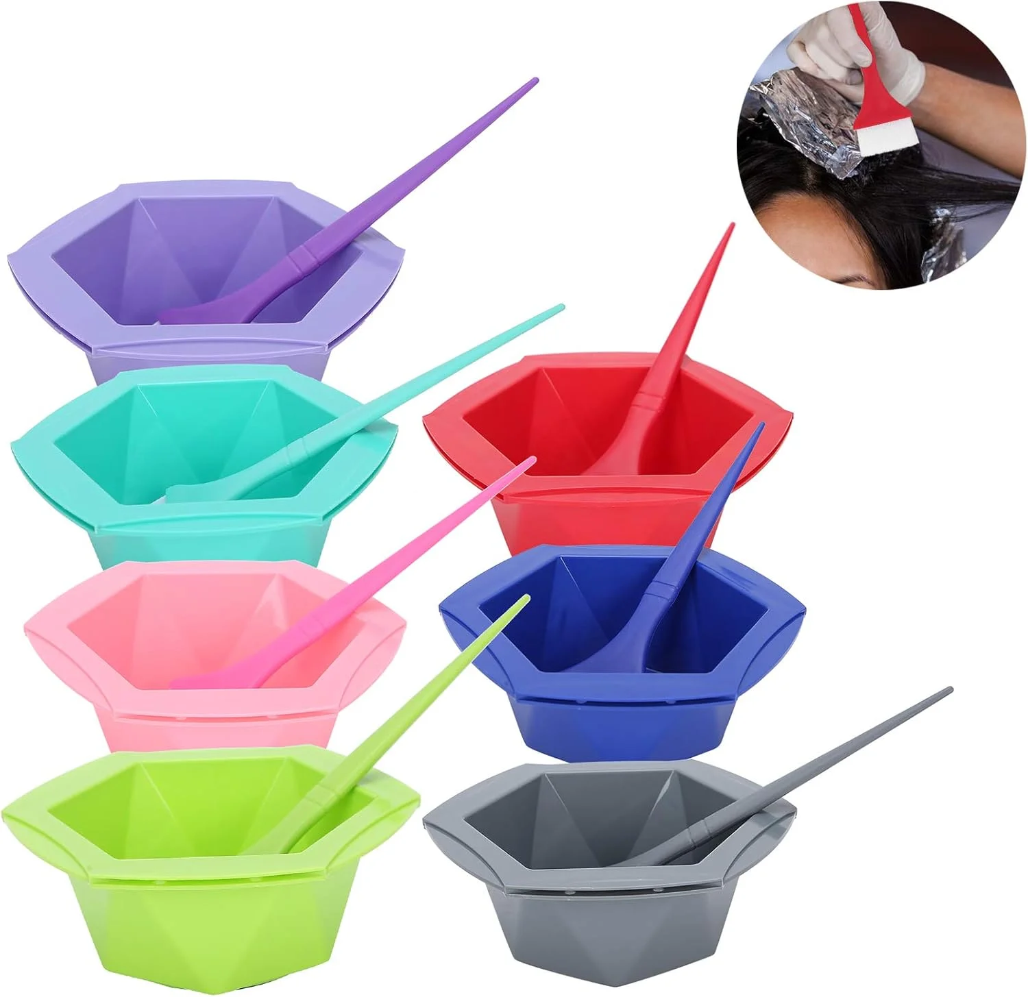 کیت رنگ مو، ابزار هایلایت مو، کاسه های مخلوط رنگ مو، بادوام برای آرایشگاه های حرفه ای، سلمانی ها و آرایشگران کیت رنگ مو، ابزار هایلایت مو، کاسه های مخلوط رنگ مو، بادوام برای آرایشگاه های حرفه ای، سلمانی ها و آرایشگران