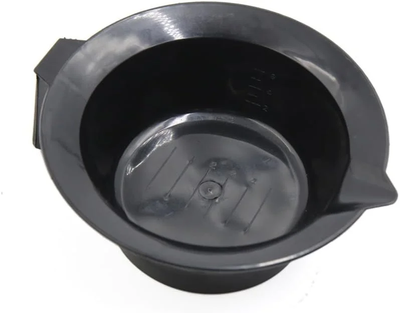 کاسه رنگ مو دسته دار پلاستیکی سخت مشکی Ruilogod، ابزار استایلینگ و ترکیب رنگ مو