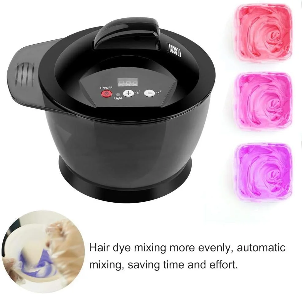 کاسه رنگ مو، میکسر اتوماتیک برقی کرم مو، کاسه مخلوط کن حرفه ای رنگ مو برای آرایشگاه، منزل، آرایشگری و رنگ کردن مو