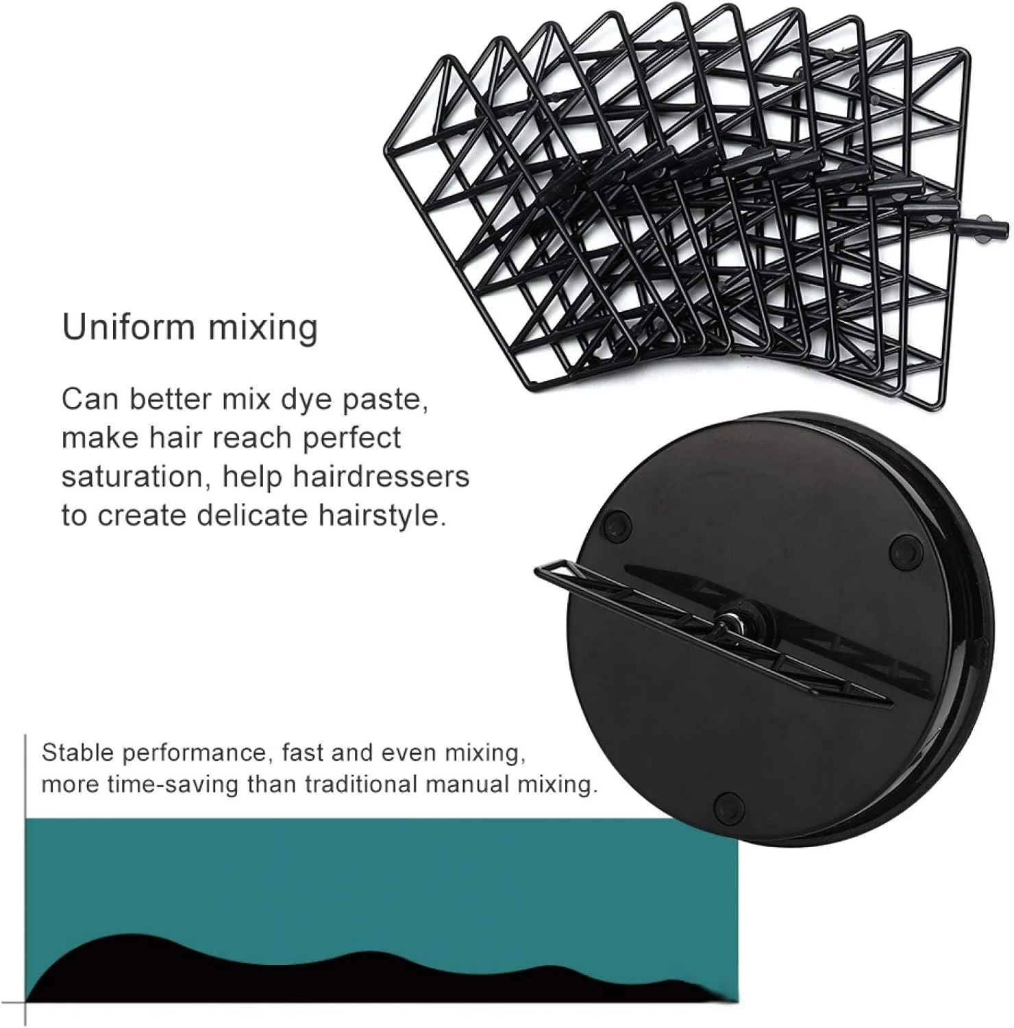 مخلوط کن کرم رنگ مو، کاسه مخلوط رنگ مو، کیت مخلوط کن رنگ مو با دوشاخه آمریکایی، مخلوط کن برقی رنگ مو، مناسب برای سالن آرایشگاه و منزل