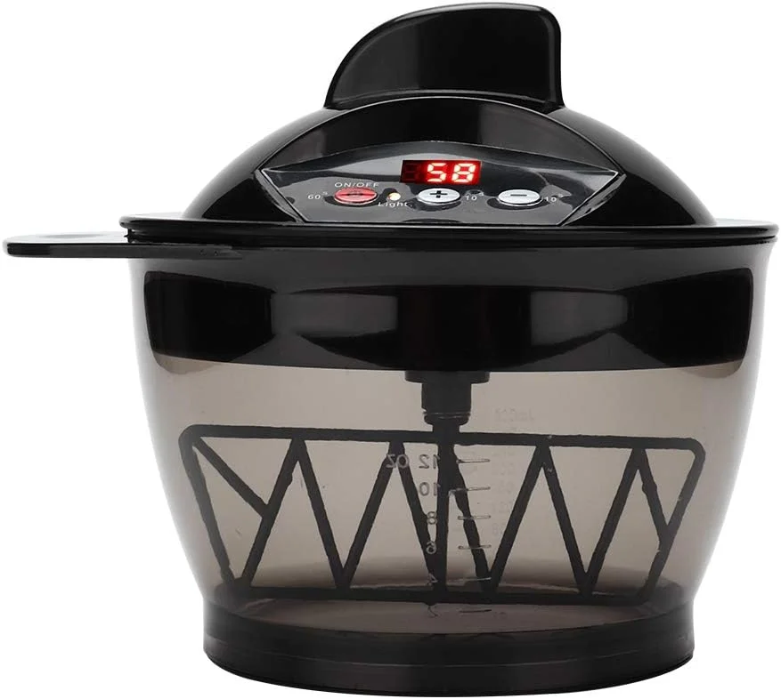 کاسه مخلوط رنگ مو FASJ، کیت رنگ موی برقی حرفه ای آرایشگری با 10 نگهدارنده قابل تعویض، میکسر اتوماتیک رنگ مو شارژی USB برای استفاده در سالن های آرایشی و منزل