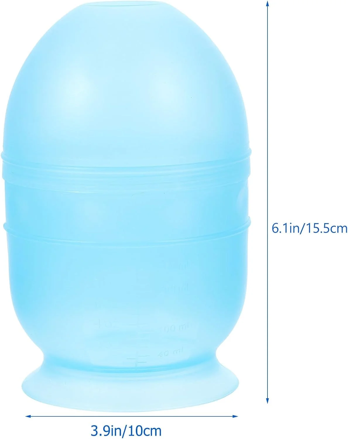 کاسه رنگ مو Beaupretty، کاسه همزن رنگ مو، کاسه مخلوط کن رنگ موی ضخیم، ابزار فنجان مخلوط کننده برای آرایشگاه، آبی