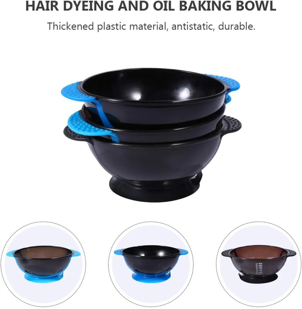 ست کاسه رنگ مو 3 عددی، کاسه مخلوط رنگ مو، مناسب آرایشگاه، دارای مکنده، مناسب رنگ کردن مو در خانه ست کاسه رنگ مو 3 عددی، کاسه مخلوط رنگ مو، مناسب آرایشگاه، دارای مکنده، مناسب رنگ کردن مو در خانه