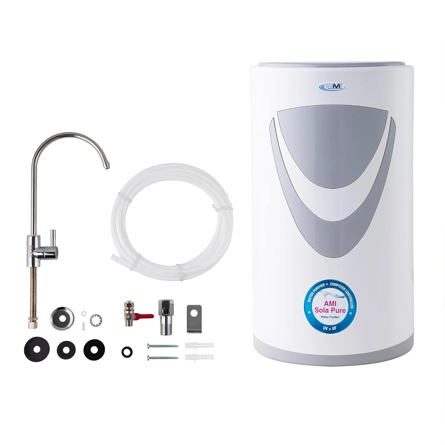 دستگاه تصفیه آب فرابنفش زیر سینکی AMI Sola Pure، فیلتر آب برای سینک با UV و UF