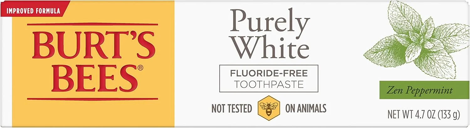 خمير دندان بدون فلورايد Burt's Bees مدل Purely White Zen با طعم نعناع، 133 گرم خمير دندان بدون فلورايد Burt's Bees مدل Purely White Zen با طعم نعناع، 133 گرم