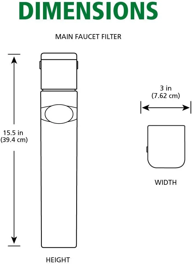 سیستم فیلتر آب زیر سینکی AO Smith - اتصال مستقیم پایه، فیلتراسیون آب تمیز شیر اصلی - فیلتر کربن بلاک تا 99% از 9 آلاینده مضر را کاهش می دهد - AO-MF