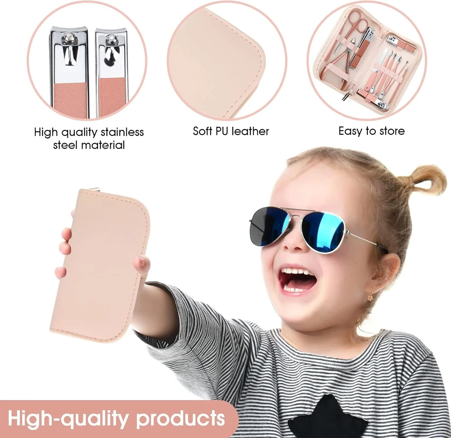 ست مانیکور قابل حمل 12 در 1 Azonee | ناخن گیر و ابزار زیبایی استیل ضد زنگ رزگلد ? کیف مسافرتی چرمی صورتی | کیت حرفه ای پدیکور برای استفاده در خانه، مسافرت و سالن | هدیه ای ایده آل ست مانیکور قابل حمل 12 در 1 Azonee | ناخن گیر و ابزار زیبایی استیل ضد زنگ رزگلد ? کیف مسافرتی چرمی صورتی | کیت حرفه ای پدیکور برای استفاده در خانه، مسافرت و سالن | هدیه ای ایده آل