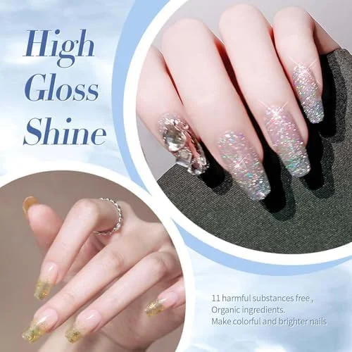 ست لاک ناخن اکلیلی آزونه، ست لاک ناخن ستاره ای براق، لاک ناخن خشک شونده سریع با پایه شفاف - طلایی نقره ای صورتی با ماندگاری طولانی بدون نیاز به UV برای طراحی ناخن، 4 عدد ست لاک ناخن اکلیلی آزونه، ست لاک ناخن ستاره ای براق، لاک ناخن خشک شونده سریع با پایه شفاف - طلایی نقره ای صورتی با ماندگاری طولانی بدون نیاز به UV برای طراحی ناخن، 4 عدد