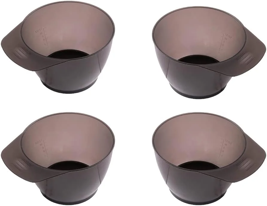 4 عدد کاسه رنگ مو پلاستیکی، کاسه های مخلوط رنگ، ابزار رنگ آمیزی مو برای آرایشگاه 4 عدد کاسه رنگ مو پلاستیکی، کاسه های مخلوط رنگ، ابزار رنگ آمیزی مو برای آرایشگاه