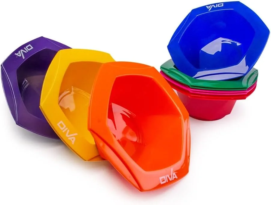 مجموعه کاسه رنگ مو دیوا رنگین کمانی – مجموعه 7 عددی کاسه های رنگ آمیزی مو با رنگ های متنوع برای استفاده در سالن، رنگ کردن مو، پلاستیک بادوام، تمیز کردن آسان، رنگ های متنوع و زنده، ابزار حرفه ای آرایشگری، ایده آل برای آرایشگران مجموعه کاسه رنگ مو دیوا رنگین کمانی – مجموعه 7 عددی کاسه های رنگ آمیزی مو با رنگ های متنوع برای استفاده در سالن، رنگ کردن مو، پلاستیک بادوام، تمیز کردن آسان، رنگ های متنوع و زنده، ابزار حرفه ای آرایشگری، ایده آل برای آرایشگران