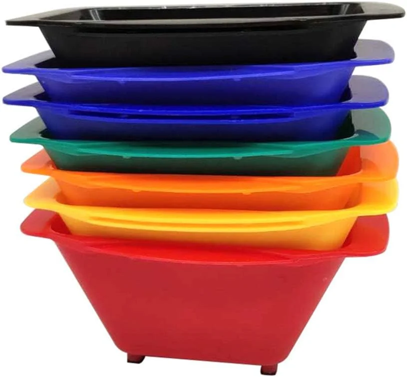 ست 7 عددی کاسه رنگ مو، کاسه های مخلوط رنگ مو، کاسه های رنگ مو با مقیاس، ابزارهای حرفه ای رنگ کردن مو و سفید کننده مو برای سالن خانگی، رنگارنگ ست 7 عددی کاسه رنگ مو، کاسه های مخلوط رنگ مو، کاسه های رنگ مو با مقیاس، ابزارهای حرفه ای رنگ کردن مو و سفید کننده مو برای سالن خانگی، رنگارنگ