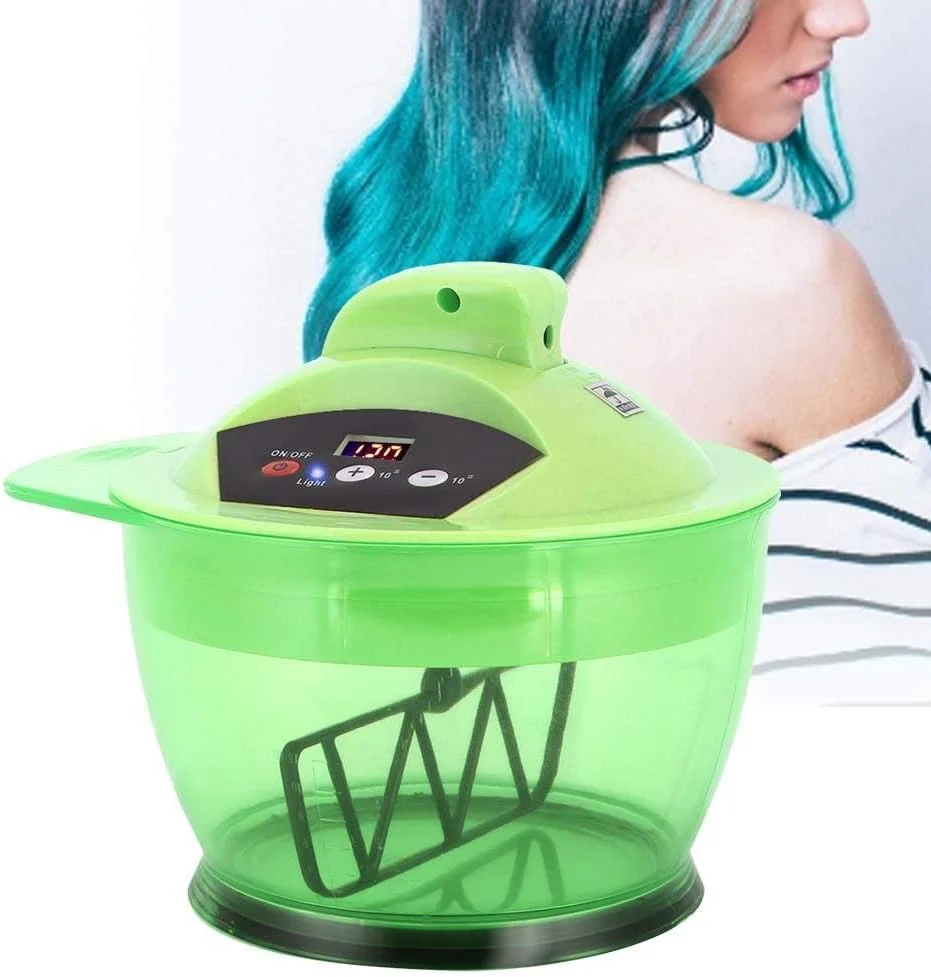 کاسه مخلوط رنگ مو، میکسر برقی رنگ مو مخلوط کن اتوماتیک کرم رنگ مو کیت رنگ آمیزی مو برای استفاده در منزل و سالن آرایش (سبز) کاسه مخلوط رنگ مو، میکسر برقی رنگ مو مخلوط کن اتوماتیک کرم رنگ مو کیت رنگ آمیزی مو برای استفاده در منزل و سالن آرایش (سبز)