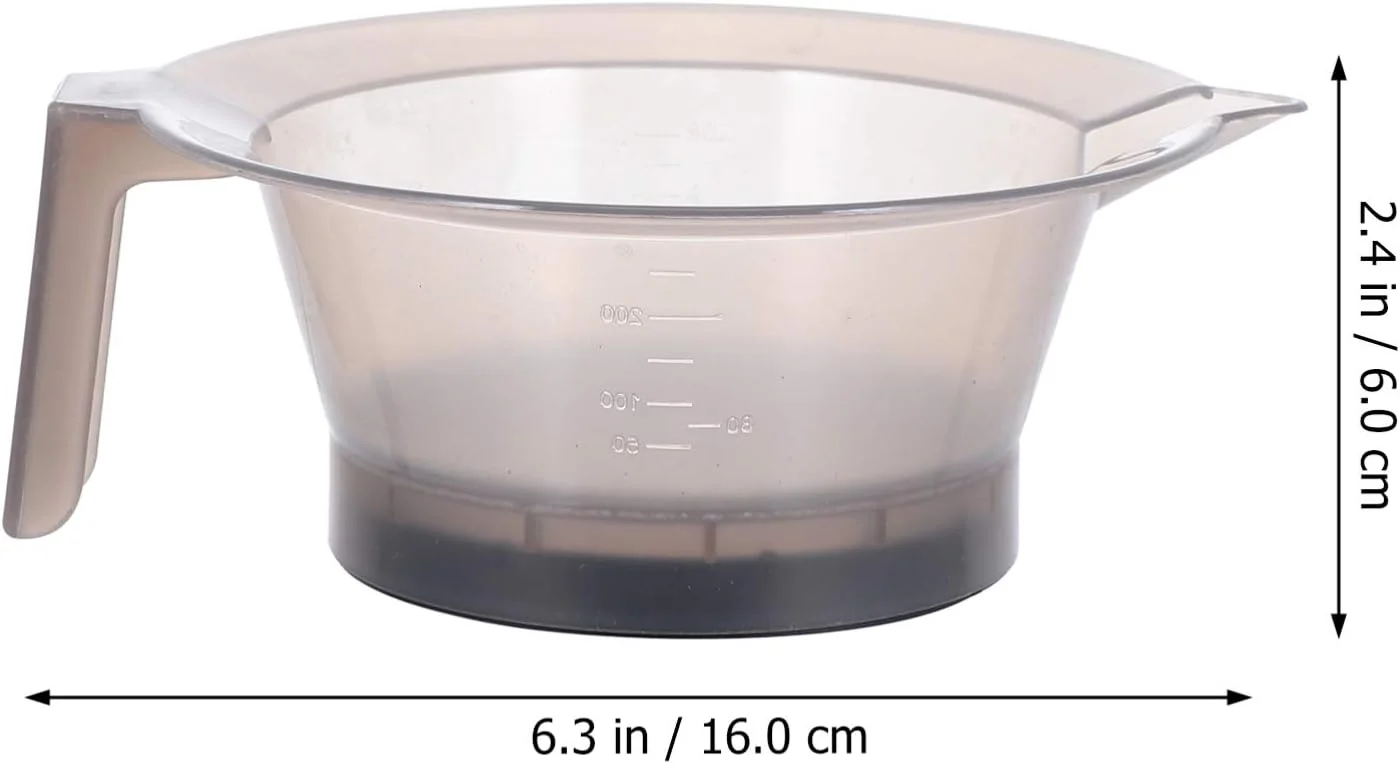 ست کاسه رنگ مو پلاستیکی 3 عددی، کاسه مخلوط رنگ مو حرفه ای برای آرایشگاه