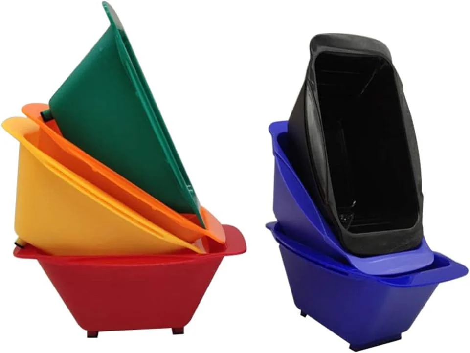 ست 7 عددی کاسه رنگ مو، کاسه های مخلوط رنگ مو، کاسه های رنگ مو با مقیاس، ابزارهای حرفه ای رنگ کردن مو و سفید کننده مو برای سالن خانگی، رنگارنگ