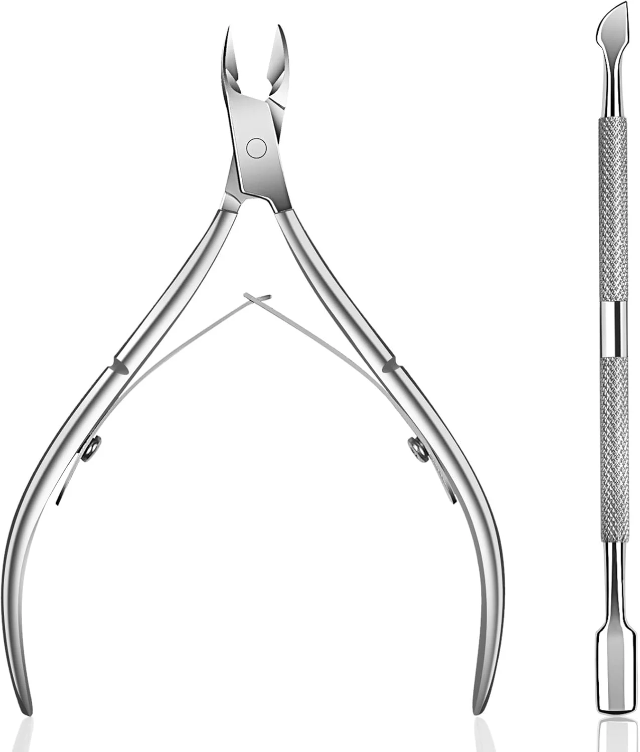 مجموعه ابزار مانیکور و پدیکور ایجیوباس شامل عقب زننده و نیپر کوتیکول، ساخته شده از استیل ضد زنگ با گرید جراحی، مناسب برای مراقبت از ناخن های دست و پا و پاک کردن لاک ژل مجموعه ابزار مانیکور و پدیکور ایجیوباس شامل عقب زننده و نیپر کوتیکول، ساخته شده از استیل ضد زنگ با گرید جراحی، مناسب برای مراقبت از ناخن های دست و پا و پاک کردن لاک ژل