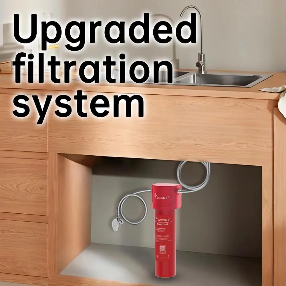 سیستم فیلتر آب زیر سینکی SY GOODLIFE Q5-MF برای کاهش فلوراید، سرب، کلر و بو، دارای گواهینامه NSF53، نصب آسان و سریع برای آشپزخانه سیستم فیلتر آب زیر سینکی SY GOODLIFE Q5-MF برای کاهش فلوراید، سرب، کلر و بو، دارای گواهینامه NSF53، نصب آسان و سریع برای آشپزخانه