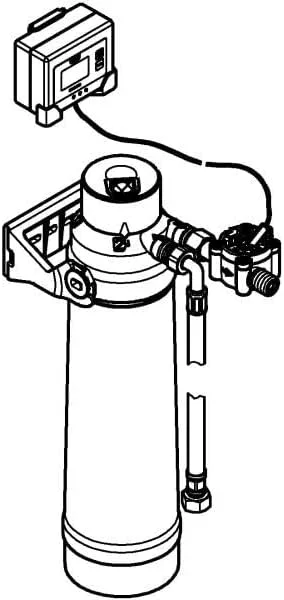 ست اولیه فیلتر آب زیر سینکی GROHE Blue - فیلتر منیزیم و روی (سر فیلتر، فلومتر، ظرفیت 400 لیتر)، برای استفاده با شیرآلات آشپزخانه Blue Pure، 40875000