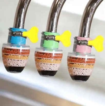 نرم کننده آب چند لایه کربن فعال IONIX برای حذف گرد و غبار و کلر، مناسب برای سینک ظرفشویی و روشویی حمام (بسته 3 عددی)