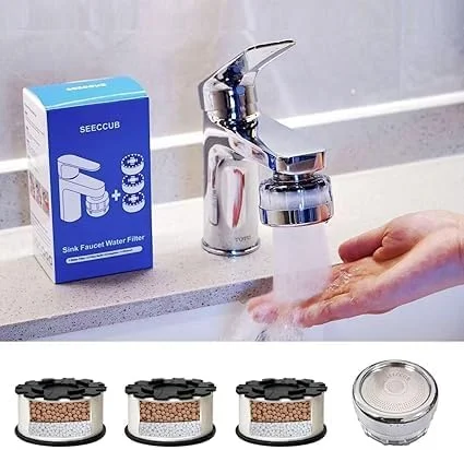 فیلتر آب شیر ظرفشویی جدید پریمیوم - 4 در 1 با ماندگاری طولانی. تصفیه کننده آب شیر قابل تعویض برای آشپزخانه و حمام. حذف 99% کلر و نرم کننده آب سخت. تسکین پوست خشک، مناسب برای پوست های حساس فیلتر آب شیر ظرفشویی جدید پریمیوم - 4 در 1 با ماندگاری طولانی. تصفیه کننده آب شیر قابل تعویض برای آشپزخانه و حمام. حذف 99% کلر و نرم کننده آب سخت. تسکین پوست خشک، مناسب برای پوست های حساس