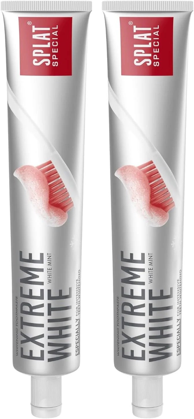 دوتایی خمیر دندان سفید کننده قوی SPLAT - سفید کننده قوی 100 میلی لیتر