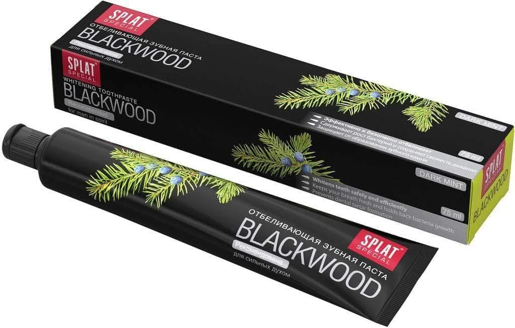 خمير دندان سفيد کننده طبيعی اس پلات مدل BLACKWOOD CHARCOAL - حجم 75 ميل