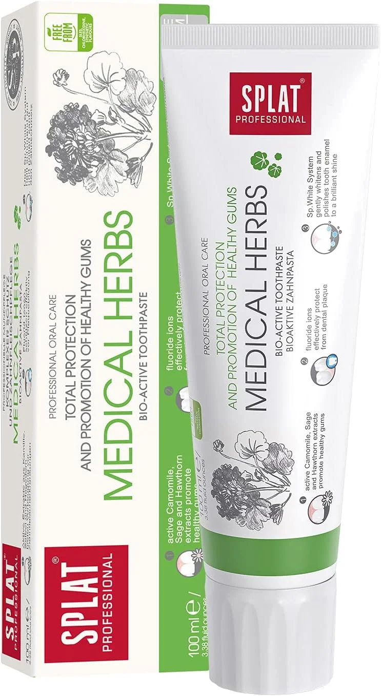 ژل دندان گیاهی حرفه ای اسپلَت با عصاره های مریم گلی و بابونه برای مراقبت از لثه، 100 میلی لیتر
