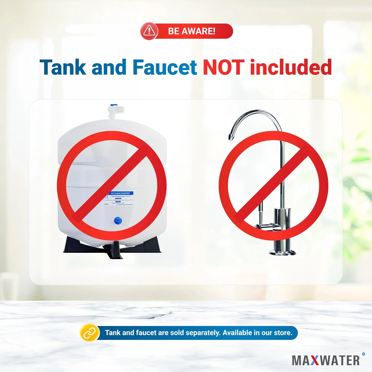 سیستم تصفیه آب 5 مرحله ای 50 گالن در روز مکس واتر (اسمز معکوس) استاندارد - نصب زیر سینک/دیواری (بدون مخزن و شیر) - مدل: RO-5C3 سیستم تصفیه آب 5 مرحله ای 50 گالن در روز مکس واتر (اسمز معکوس) استاندارد - نصب زیر سینک/دیواری (بدون مخزن و شیر) - مدل: RO-5C3