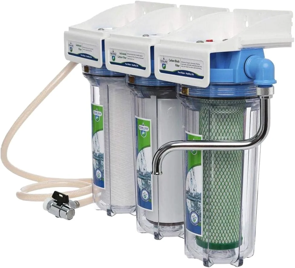 سیستم تصفیه آب سه مرحله ای نشنال مدل Ntwps-10R-San-Wm-Ch به همراه لوازم جانبی سیستم تصفیه آب سه مرحله ای نشنال مدل Ntwps-10R-San-Wm-Ch به همراه لوازم جانبی