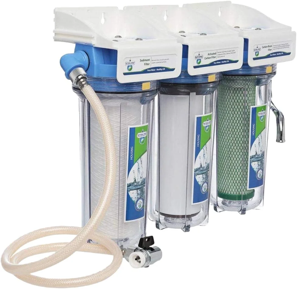 سیستم تصفیه آب سه مرحله ای نشنال مدل Ntwps-10R-San-Wm-Ch به همراه لوازم جانبی سیستم تصفیه آب سه مرحله ای نشنال مدل Ntwps-10R-San-Wm-Ch به همراه لوازم جانبی