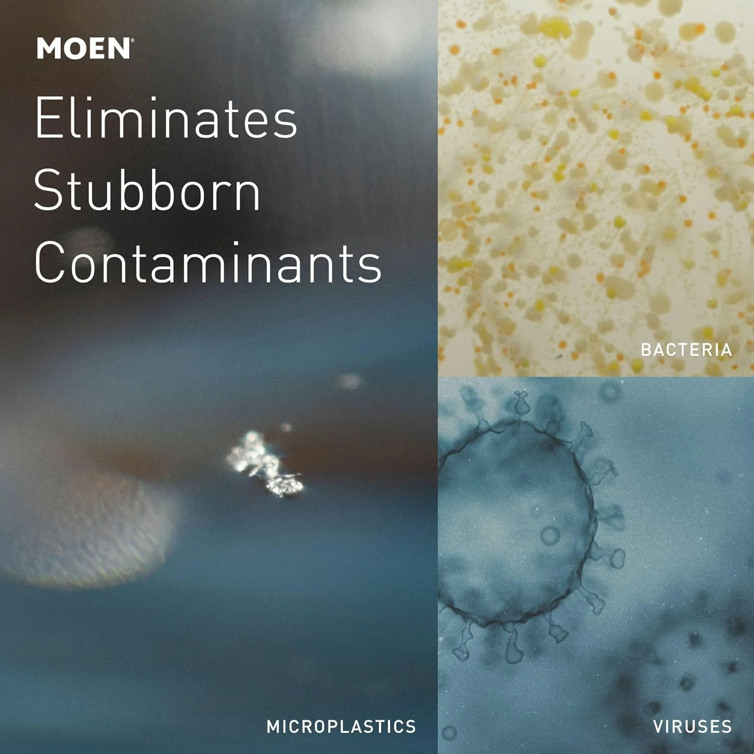 سیستم تصفیه آب اسمز معکوس 4 مرحله ای زیر سینک موئن مدل F9900 سیستم تصفیه آب اسمز معکوس 4 مرحله ای زیر سینک موئن مدل F9900