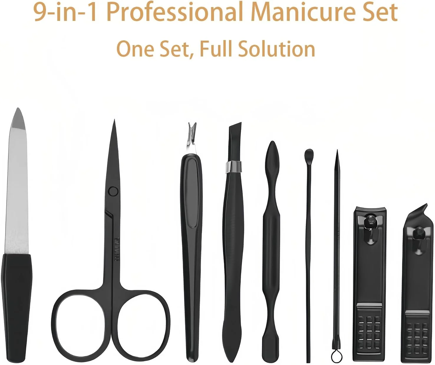 ست مانیکور حرفه ای 9 در 1 لوکس - ست قیچی ناخن و پیرایش استیل ضد زنگ ممتاز با کیف مسافرتی چرمی شیک برای مراقبت نهایی از دست، پا و صورت - آبی ست مانیکور حرفه ای 9 در 1 لوکس - ست قیچی ناخن و پیرایش استیل ضد زنگ ممتاز با کیف مسافرتی چرمی شیک برای مراقبت نهایی از دست، پا و صورت - آبی