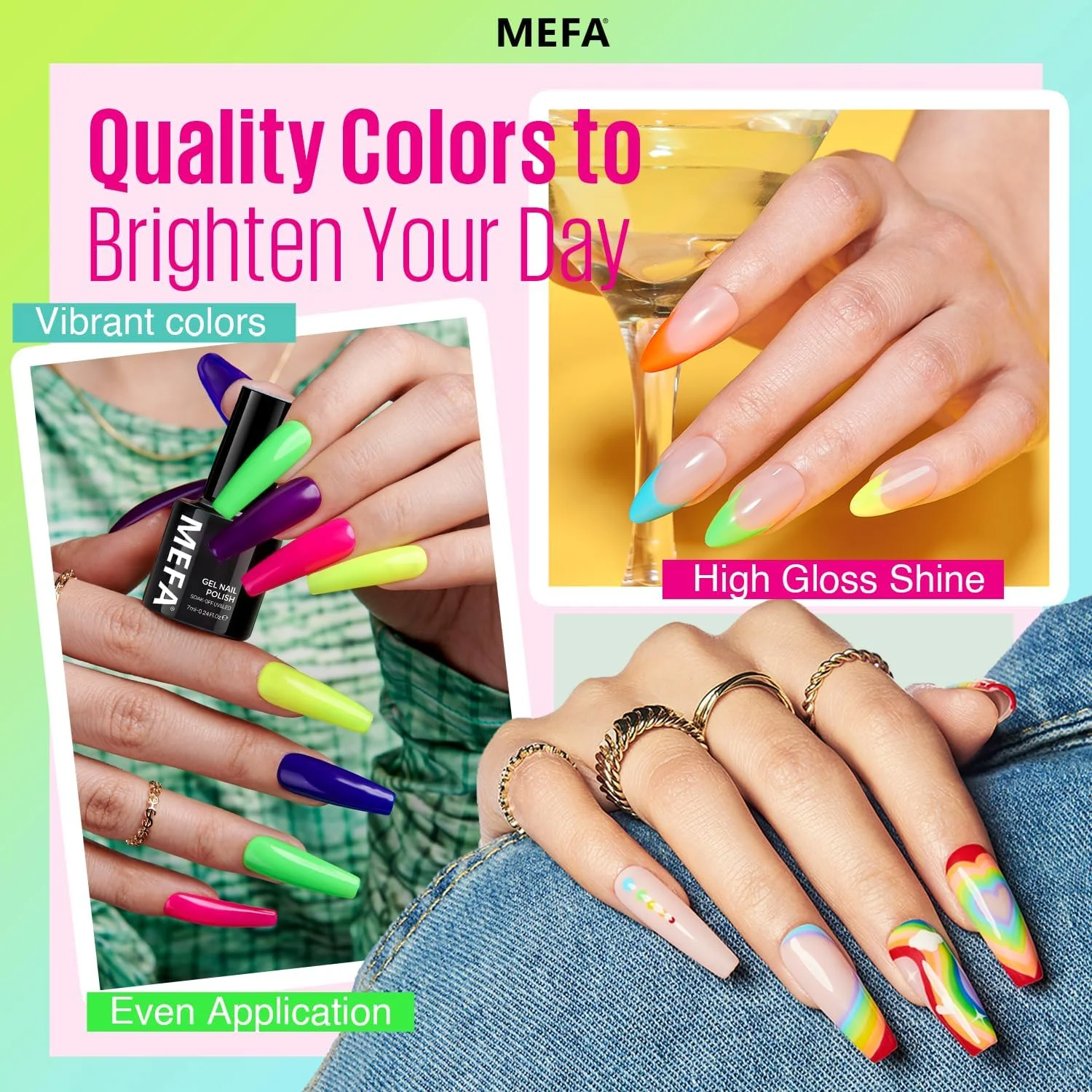 ست لاک ژل نئون MEFA، ست لاک 12 رنگ اکلیلی سبز، صورتی، زرد، آبی، بنفش، قرمز، لاک ژل خیساندنی، هدیه برای زنان و دختران، مناسب برای طراحی ناخن در خانه و سالن ست لاک ژل نئون MEFA، ست لاک 12 رنگ اکلیلی سبز، صورتی، زرد، آبی، بنفش، قرمز، لاک ژل خیساندنی، هدیه برای زنان و دختران، مناسب برای طراحی ناخن در خانه و سالن