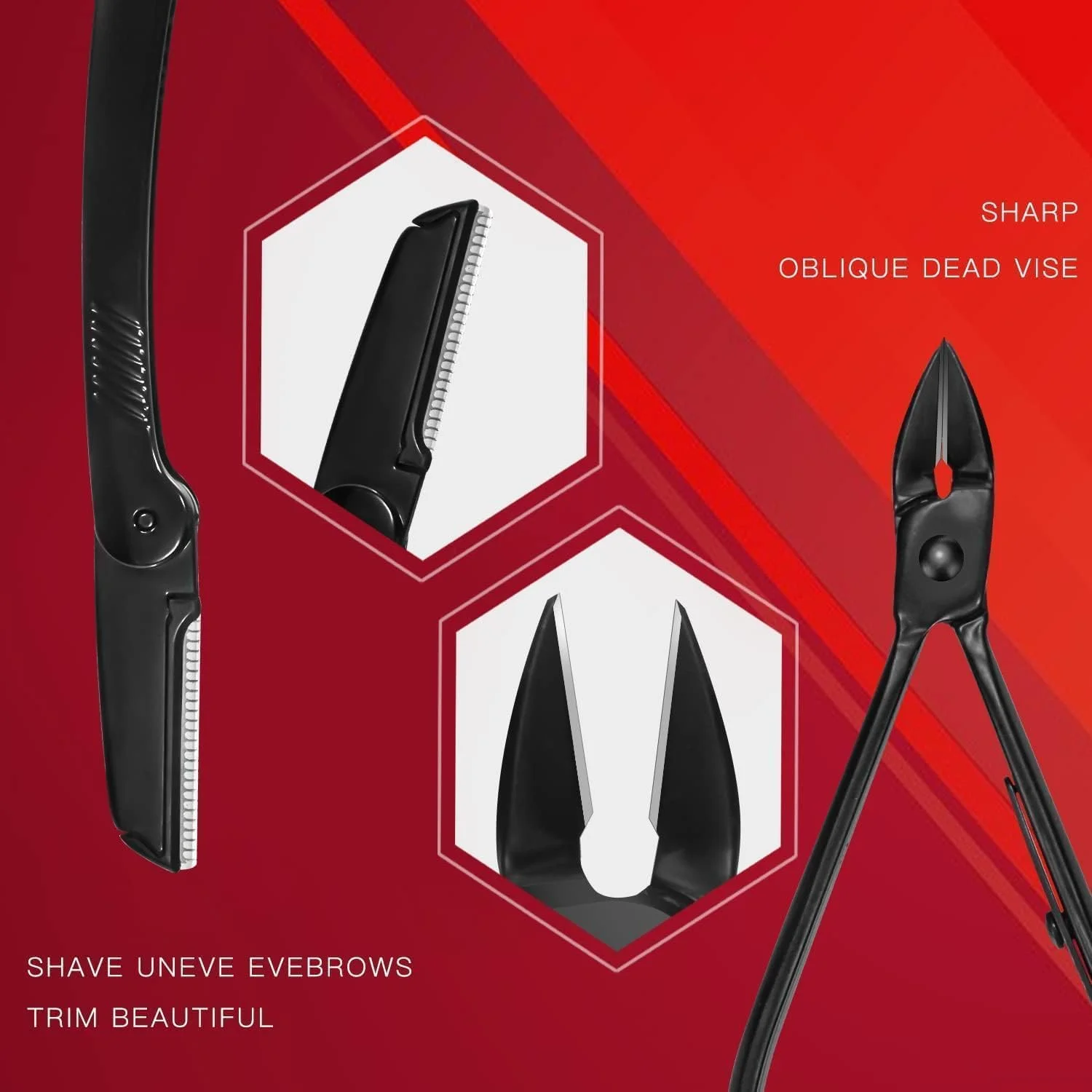 ست مانیکور McMola، ست 18 تکه ناخن گیر پدیکور، ست مراقبت از ناخن، ابزار حرفه ای مانیکور، هدیه ای برای مردان، زنان، دوستان و والدین (مشکی و قرمز) ست مانیکور McMola، ست 18 تکه ناخن گیر پدیکور، ست مراقبت از ناخن، ابزار حرفه ای مانیکور، هدیه ای برای مردان، زنان، دوستان و والدین (مشکی و قرمز)