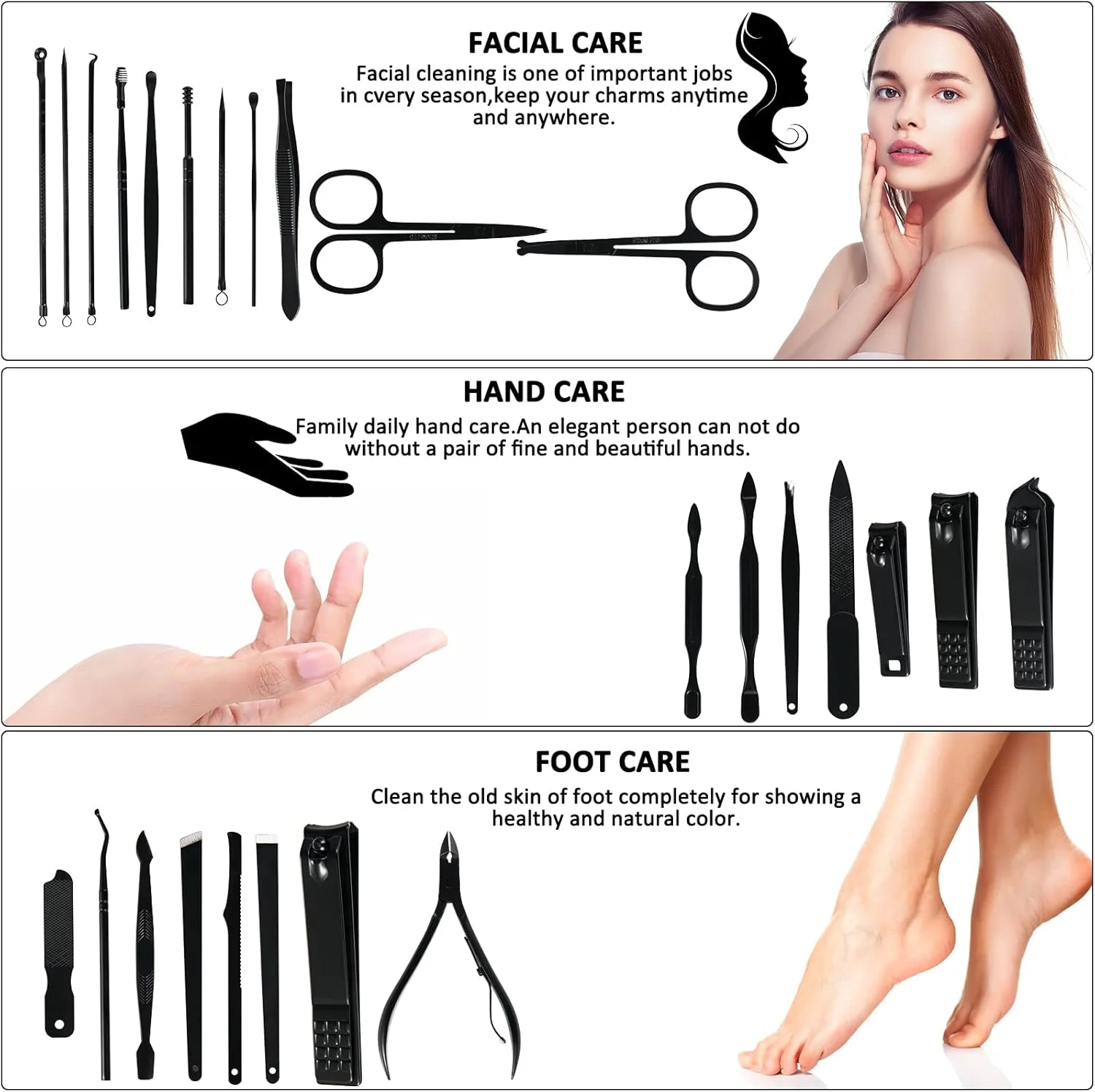 ست مانیکور MINKINH، کیت حرفه ای ناخن گیر - ست مانیکور 26 تکه استیل ضد زنگ، ابزار مراقبت از ناخن با کیف مسافرتی لوکس ست مانیکور MINKINH، کیت حرفه ای ناخن گیر - ست مانیکور 26 تکه استیل ضد زنگ، ابزار مراقبت از ناخن با کیف مسافرتی لوکس