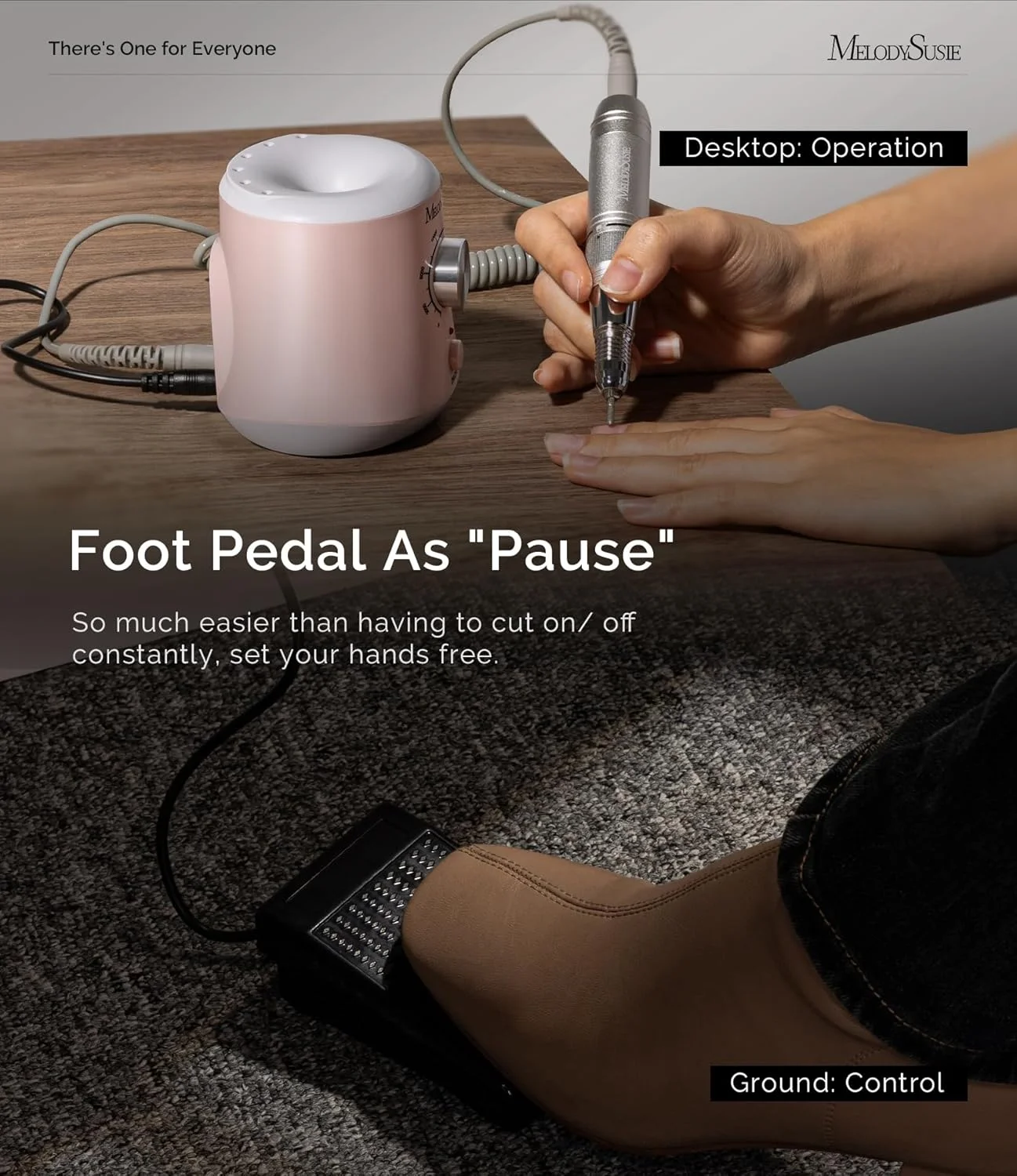 دستگاه سوهان برقی ناخن MelodySusie با پدال پایی، کیت مته های سوهان ناخن حرفه ای 30000 دور در دقیقه و نوارهای سنباده برای ناخن های اکریلیک و ژل، ست سوهان برقی ناخن برای مانیکور پدیکور و پولیش، صورتی اسکارلت دستگاه سوهان برقی ناخن MelodySusie با پدال پایی، کیت مته های سوهان ناخن حرفه ای 30000 دور در دقیقه و نوارهای سنباده برای ناخن های اکریلیک و ژل، ست سوهان برقی ناخن برای مانیکور پدیکور و پولیش، صورتی اسکارلت